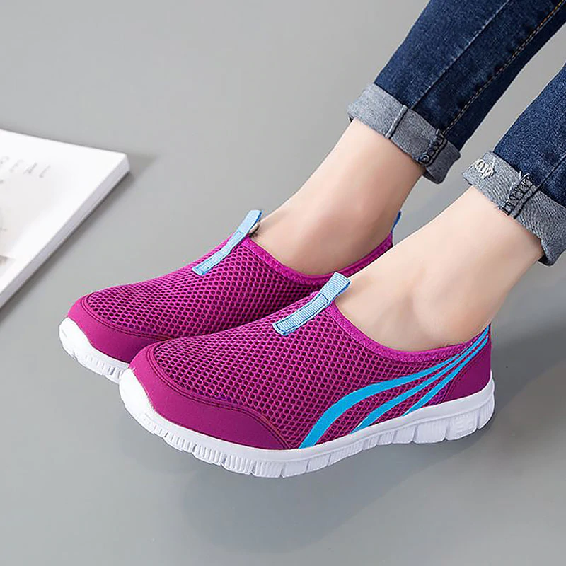 Fashion 2019: Shoes woman Breathable Mesh Flat