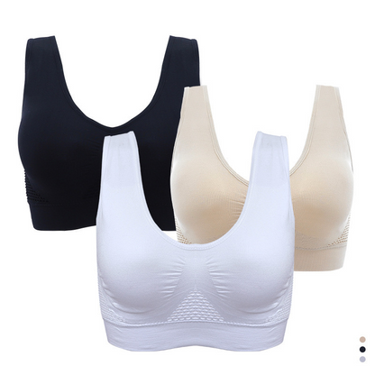 Plus Size 3XL Breathable Sports Fitness Bra