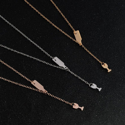 WINE BOTTLE AND GLASS