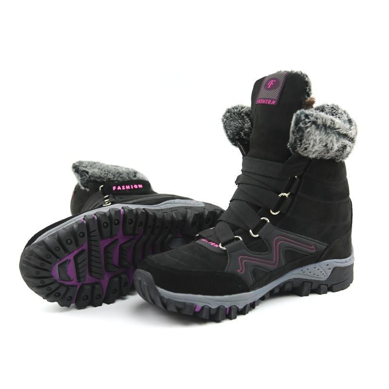 Women's winter thermal villi anti-skid high top boots