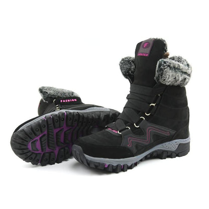 Women's winter thermal villi anti-skid high top boots