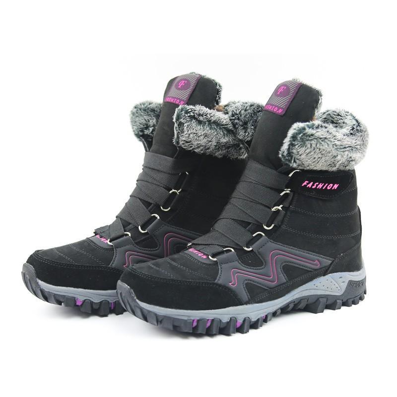Women's winter thermal villi anti-skid high top boots