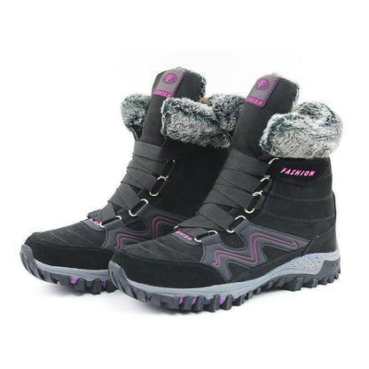 Women's winter thermal villi anti-skid high top boots