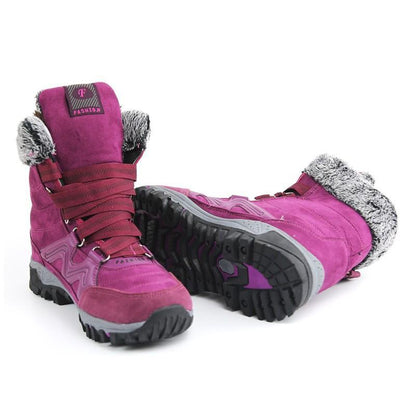 Women's winter thermal villi anti-skid high top boots