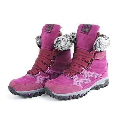 Women's winter thermal villi anti-skid high top boots