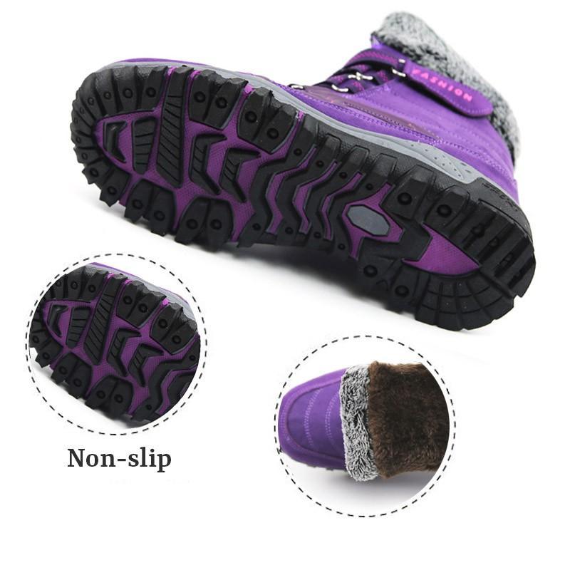 Women's winter thermal villi anti-skid high top boots