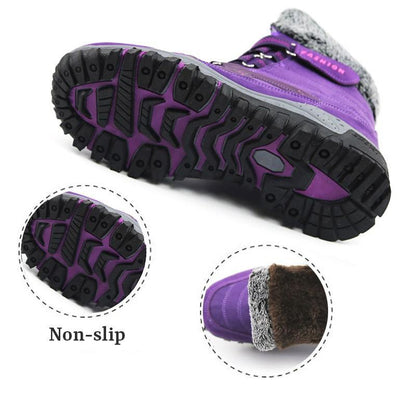 Women's winter thermal villi anti-skid high top boots