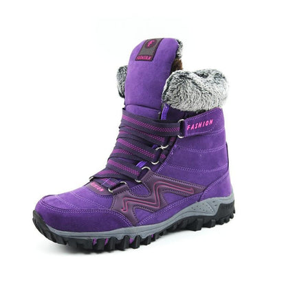 Women's winter thermal villi anti-skid high top boots