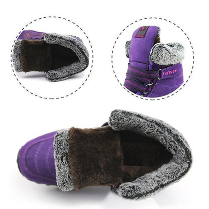 Women's winter thermal villi anti-skid high top boots