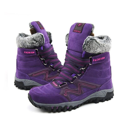 Women's winter thermal villi anti-skid high top boots