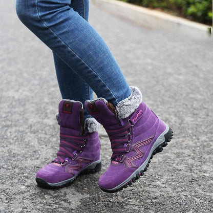 Women's winter thermal villi anti-skid high top boots