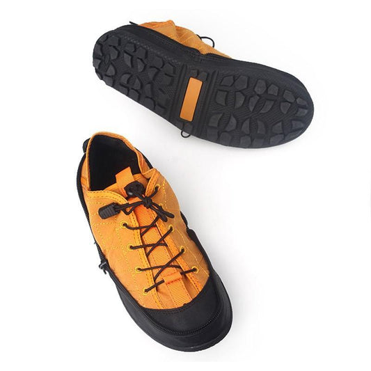 Women's neutral fashion joker outdoor hiking zipper foldable shoes