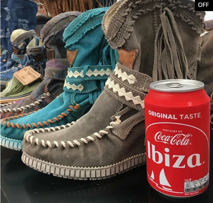 2020 New Women's Tassel Faux Suede Winter Boots