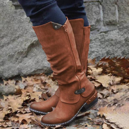 Women's Cowboy Knee Boots Punk Boots