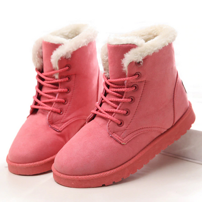 Snow Faux Suede Ankle Boots For Female