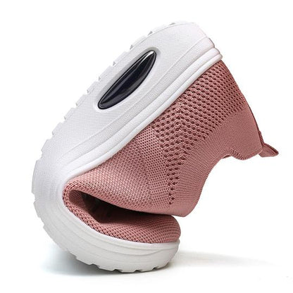 Women's Mesh Cushioned Slip On Platform Casual Sock Shoes