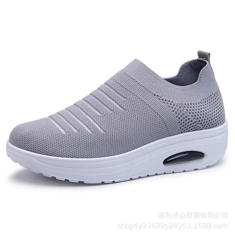 2019 Hot Sale: Women's Air Cushion Flying Woven Mesh Sneakers