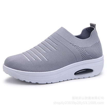 2019 Hot Sale: Women's Air Cushion Flying Woven Mesh Sneakers