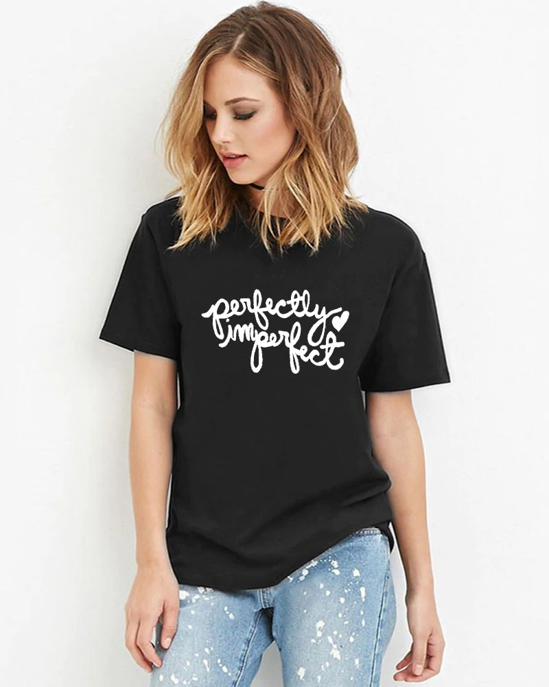 Perfectly Imperfect Casual T-Shirt  -100%Cotton-