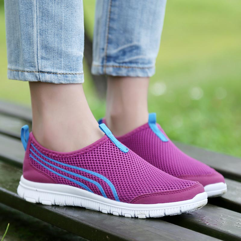 Fashion 2019: Shoes woman Breathable Mesh Flat