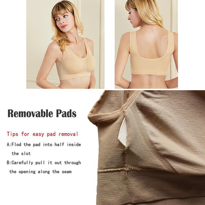 Sexy Plus Size XXXL Underwear Pads Wireless Bra "VOGUE 2020"