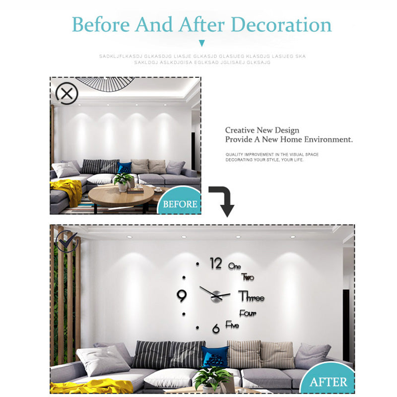 3D Creative Wall Clock