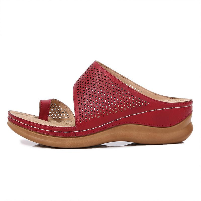 Ladies with hollowed-out toe wedge slippers (🔥 Last Day of SALE with 70% OFF 🔥)