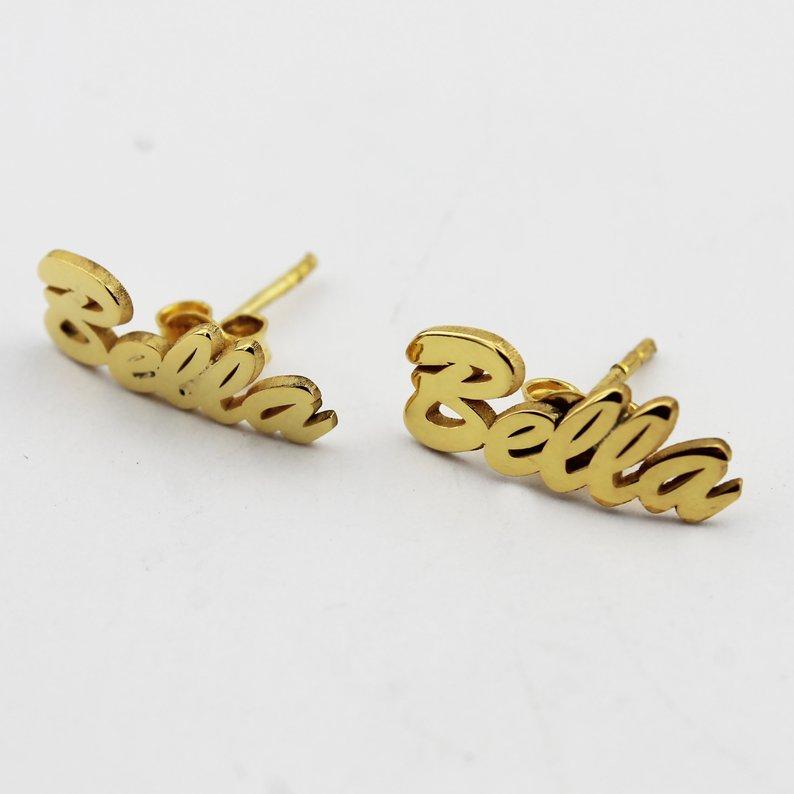 Personalized Name Earrings ( 1 Pair )