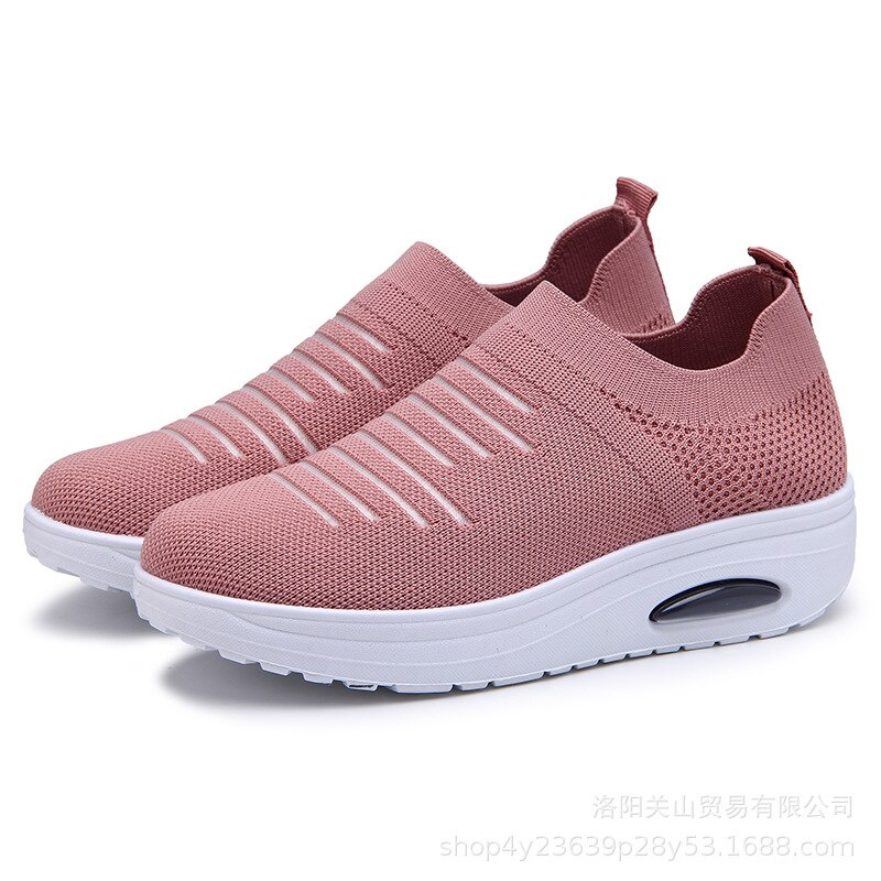 2019 Hot Sale: Women's Air Cushion Flying Woven Mesh Sneakers