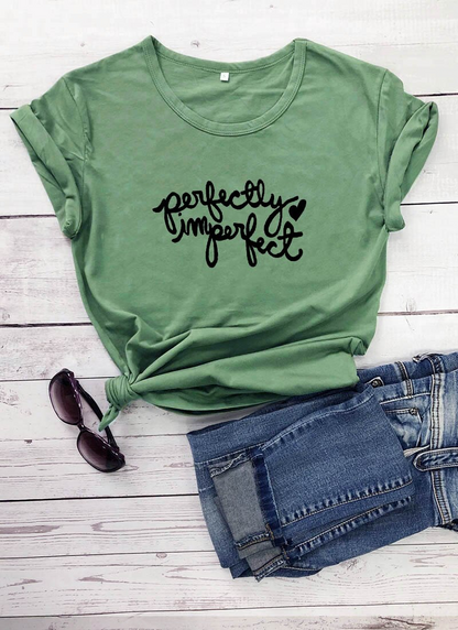 Perfectly Imperfect Casual T-Shirt  -100%Cotton-