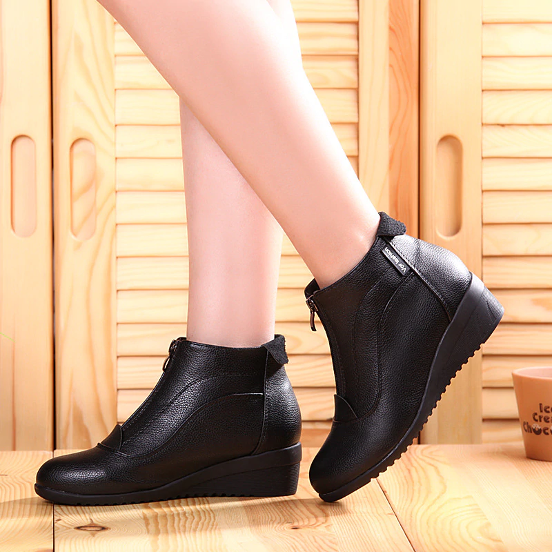 Winter Snow Boots Wedge Heels Women