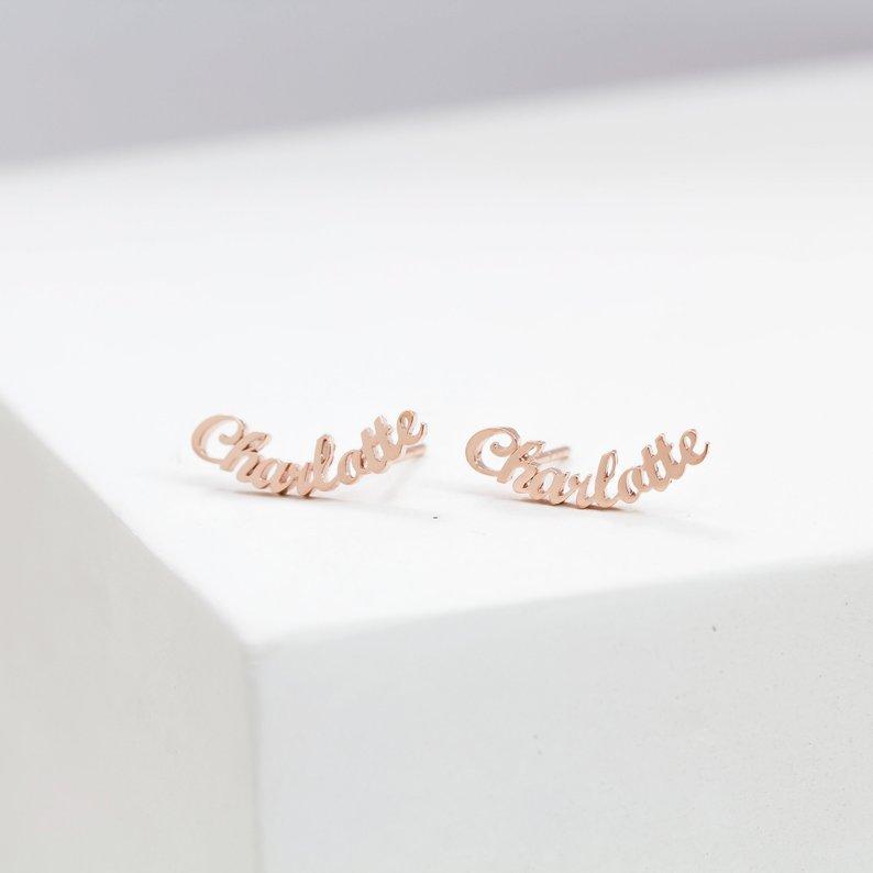 Personalized Name Earrings ( 1 Pair )