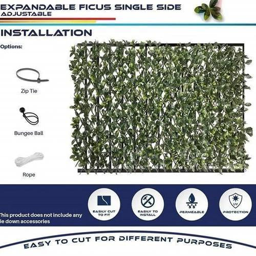 Expandable Faux Privacy Fence