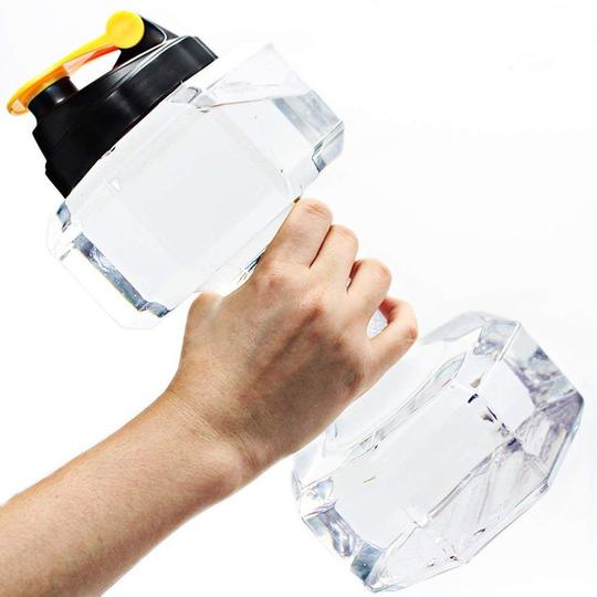 NO LEAK PETG BPA Free Light Weight Super Tough Dumbell Water Jug(2.6L/88OZ)