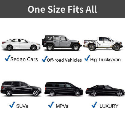 Premium Windshield Snow Cover Sunshade + Mirrors Cover (One Size Fits All)