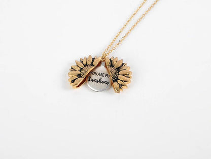 Sunflower Necklace: “You Are My Sunshine”