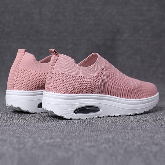 Women's Mesh Cushioned Slip On Platform Casual Sock Shoes