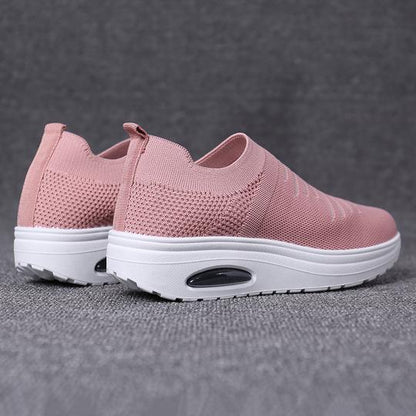 Women's Mesh Cushioned Slip On Platform Casual Sock Shoes