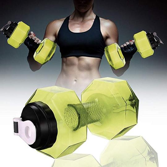 NO LEAK PETG BPA Free Light Weight Super Tough Dumbell Water Jug(2.6L/88OZ)