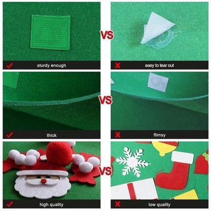 DIY felt christmas tree（Best Gift For Children）