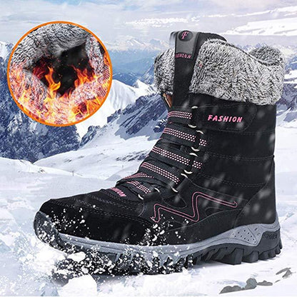 Women's winter thermal villi anti-skid high top boots