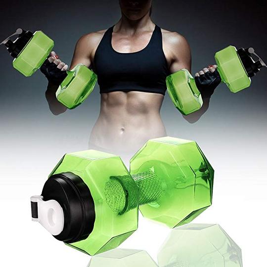 NO LEAK PETG BPA Free Light Weight Super Tough Dumbell Water Jug(2.6L/88OZ)