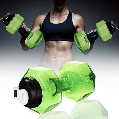 NO LEAK PETG BPA Free Light Weight Super Tough Dumbell Water Jug(2.6L/88OZ)