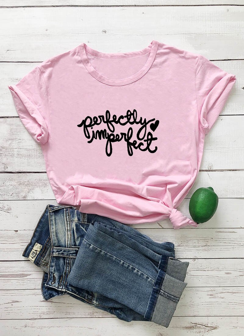 Perfectly Imperfect Casual T-Shirt  -100%Cotton-