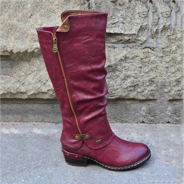 Women's Cowboy Knee Boots Punk Boots