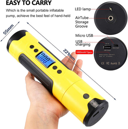 Portable Electric Air Pump With Digital Gauge LCD