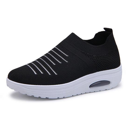 Women's Mesh Cushioned Slip On Platform Casual Sock Shoes