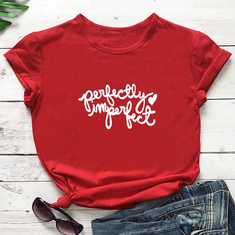 Perfectly Imperfect Casual T-Shirt  -100%Cotton-