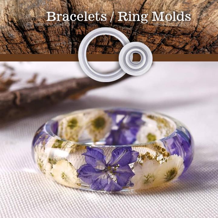 DIY Crystal Glue Jewelry Mold 83 Pcs Set