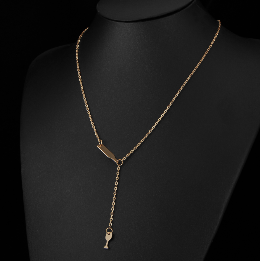 WINE BOTTLE AND GLASS